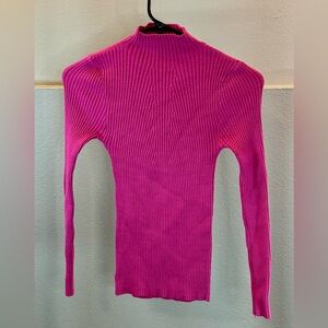 Bohme Fuchsia Ribbed Knit Top